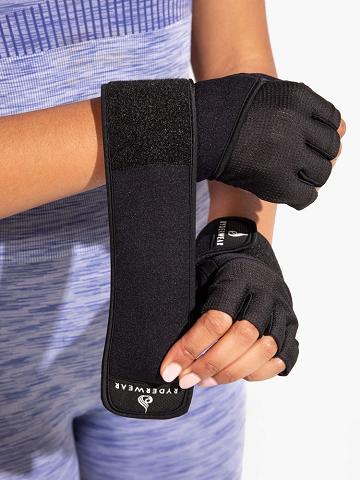 Ryderwear Men Gloves Wrap Lifting Men's Gloves Black | CA2543JJ