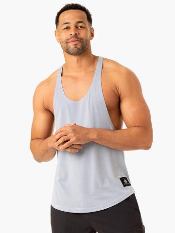 Ryderwear Men Gym Stringers Vital Stringer T-Back Men's Gym Stringers Ice Blue | CA2606YU
