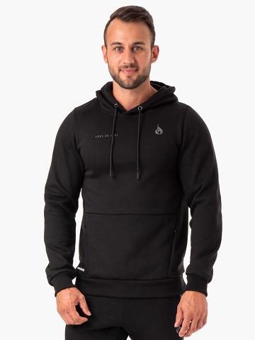Ryderwear Men Hoodie Camo Tech Pullover Men's Hoodie Black | CA2697DN