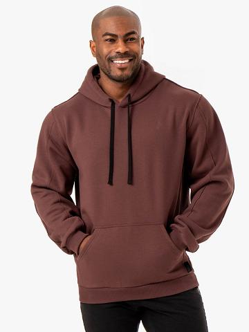 Ryderwear Men Hoodie Force Pullover Men's Hoodie Brick | CA2692JJ