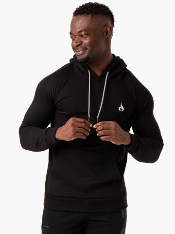 Ryderwear Men Hoodie Impact Pullover Men's Hoodie Black | CA2687CE