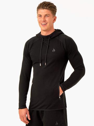 Ryderwear Men Hoodie Optimal Pullover Men's Hoodie Black | CA2686VD