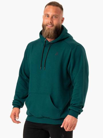 Ryderwear Men Hoodie Reset Pullover Men's Hoodie Emerald | CA2671SO