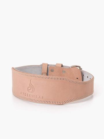 Ryderwear Men Leather Lifting Belt Men's Accessories Tan | CA2522SO
