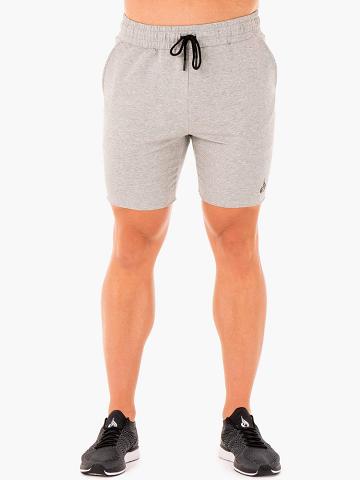 Ryderwear Men Shorts Base Gym Men's Shorts Grey Marl | CA2801BC