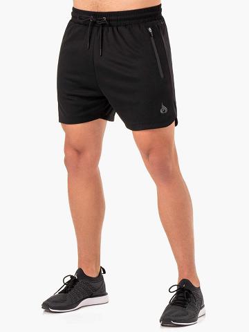 Ryderwear Men Shorts Camo Tech Mesh Training Men's Shorts Black | CA2796EX