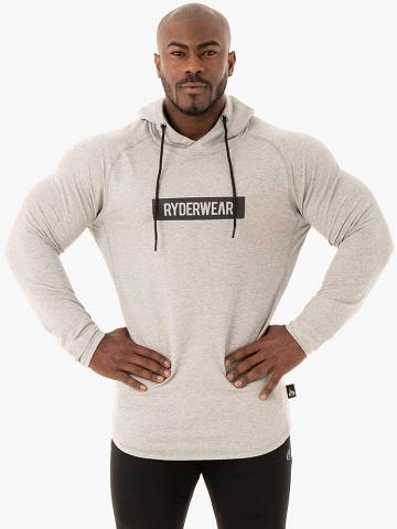 Ryderwear Men Sweaters Base Pullover Jumper Men's Sweaters Grey Marl | CA2847TV