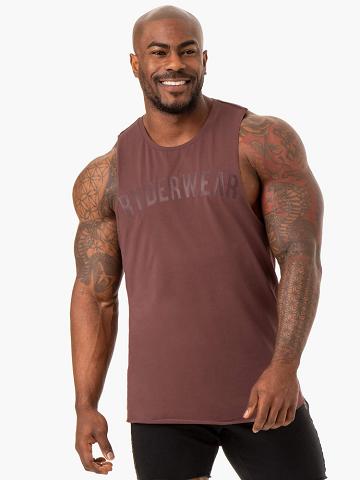 Ryderwear Men Tanks Force Baller Tank Men's Tanks Brick | CA3045LH