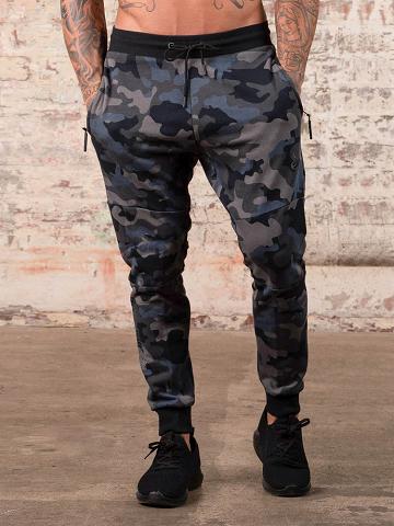 Ryderwear Men Track Pants Camos Men's Track Pants Black/Camo | CA3148YU