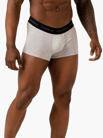 Ryderwear Men Underwear Boxer Briefs Men's Underwear Grey Marl | CA2601AP
