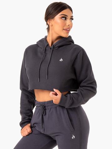 Ryderwear Women Hoodie Base Pullover Women's Hoodie Charcoal | CA2485VD