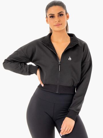 Ryderwear Women Jackets Adapt Bomber Women's Jackets Black | CA2446PQ
