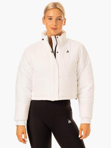 Ryderwear Women Jackets Apex Puffer Women's Jackets White | CA2436ZG