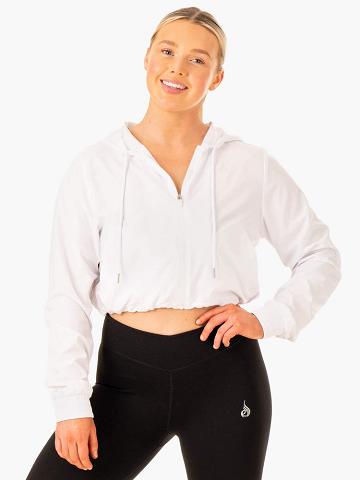 Ryderwear Women Jackets Element Windbreaker Women's Jackets White | CA2429QZ