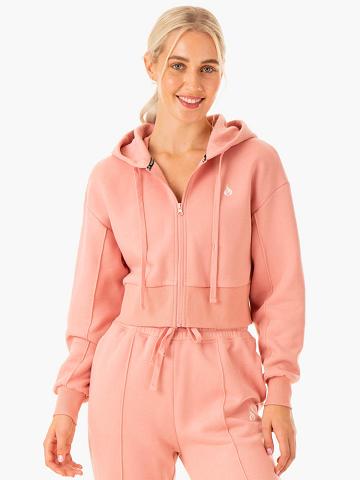 Ryderwear Women Jackets Revival Zip Up Women's Jackets Pink | CA2441GL