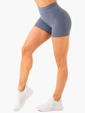 Ryderwear Women Shorts Advance Compression Women's Shorts Steel Blue | CA2044LH