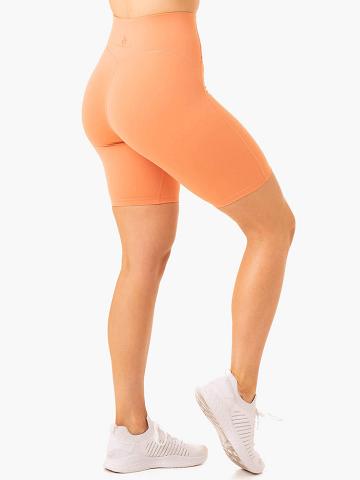 Ryderwear Women Shorts NKD Frame High Waisted Bike Women's Shorts Terracotta | CA2091FM