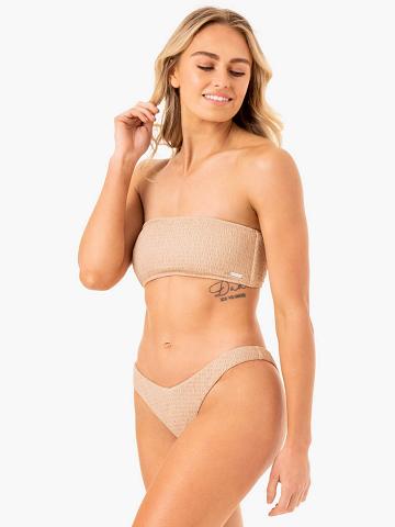 Ryderwear Women Swimwear Paradise V Bikini Bottom Women's Swimwear Sand | CA1491SO