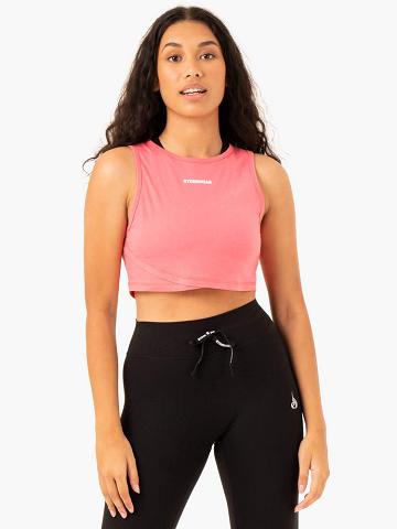 Ryderwear Women Tanks Replay Cross Over Women's Tanks Coral | CA1329YU